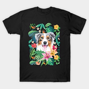 Tropical australian shepherd T-Shirt